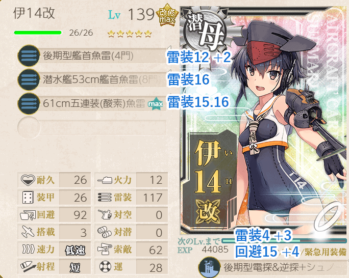 艦これ攻略 潜水艦専用装備の情報整理