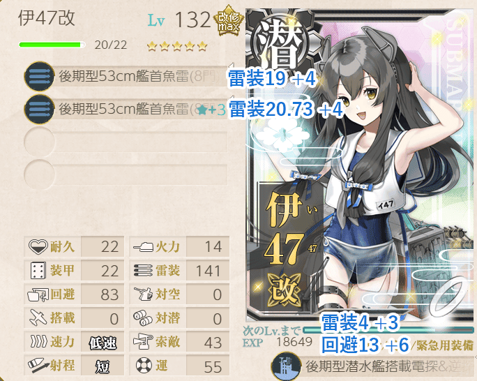 艦これ攻略 潜水艦専用装備の情報整理